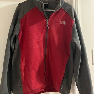 The North Face Men's Red and Gray Jacket